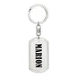 Marion v01 - Luxury Dog Tag Keychain