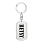 Betsy v01 - Luxury Dog Tag Keychain