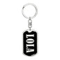 Lola v02 - Luxury Dog Tag Keychain