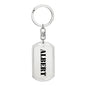 Albert - Luxury Dog Tag Keychain