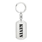 Kevin - Luxury Dog Tag Keychain