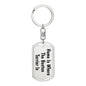 Boston Terrier's Home - Luxury Dog Tag Keychain