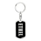 Ethel v02 - Luxury Dog Tag Keychain