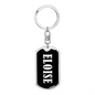 Eloise v02 - Luxury Dog Tag Keychain