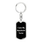 Love My Manchester Terrier v5 - Luxury Dog Tag Keychain