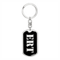 Ert v2 - Luxury Dog Tag Keychain