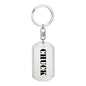 Chuck - Luxury Dog Tag Keychain