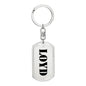 Loyd - Luxury Dog Tag Keychain