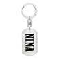 Nina v01 - Luxury Dog Tag Keychain