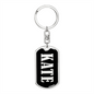 Kate v02 - Luxury Dog Tag Keychain