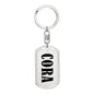 Cora v01 - Luxury Dog Tag Keychain