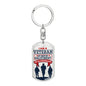 I am a Veteran - Luxury Dog Tag Keychain