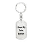 Love My Teira Batfish - Luxury Dog Tag Keychain
