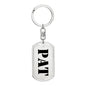 Pat - Luxury Dog Tag Keychain