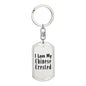 Love My Chinese Crested - Luxury Dog Tag Keychain
