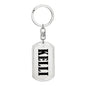 Kelli v01 - Luxury Dog Tag Keychain