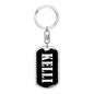 Kelli v02 - Luxury Dog Tag Keychain