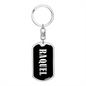 Raquel v02 - Luxury Dog Tag Keychain