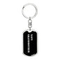 Navy Grandmother v2 - Luxury Dog Tag Keychain