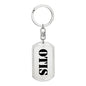 Otis - Luxury Dog Tag Keychain
