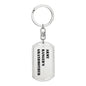 Army Ranger's Grandmother - Luxury Dog Tag Keychain