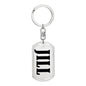 Jill v01 - Luxury Dog Tag Keychain