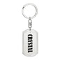 Crystal v01 - Luxury Dog Tag Keychain