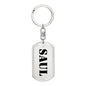 Saul - Luxury Dog Tag Keychain