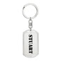 Stuart - Luxury Dog Tag Keychain