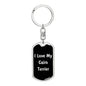 Love My Cairn Terrier v5 - Luxury Dog Tag Keychain