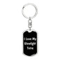 Love My Glowlight Tetra v2 - Luxury Dog Tag Keychain