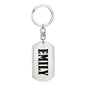 Emily v01 - Luxury Dog Tag Keychain