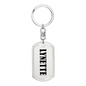 Lynette v01 - Luxury Dog Tag Keychain