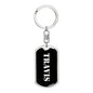 Travis v3 - Luxury Dog Tag Keychain