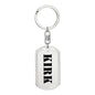 Kirk - Luxury Dog Tag Keychain