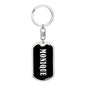 Monique v02 - Luxury Dog Tag Keychain