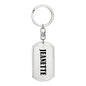 Jeanette v01 - Luxury Dog Tag Keychain