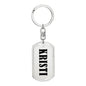 Kristi v01 - Luxury Dog Tag Keychain