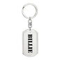 Billie - Luxury Dog Tag Keychain