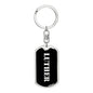 Luther v3 - Luxury Dog Tag Keychain