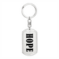 Hope v01 - Luxury Dog Tag Keychain