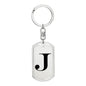 Initial J v1a - Luxury Dog Tag Keychain