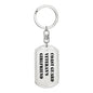 Coast Guard Veteran's Girlfriend - Luxury Dog Tag Keychain
