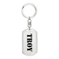 Troy - Luxury Dog Tag Keychain