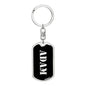 Adam v3 - Luxury Dog Tag Keychain