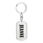 Jeanne v01 - Luxury Dog Tag Keychain