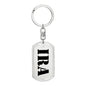 Ira - Luxury Dog Tag Keychain