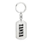 Tanya v01 - Luxury Dog Tag Keychain