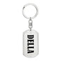 Della v01 - Luxury Dog Tag Keychain