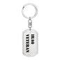 Iraq Veteran - Luxury Dog Tag Keychain